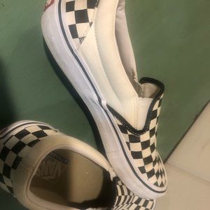 Vans Classic Checker Shoes Sz 8.5 GUC